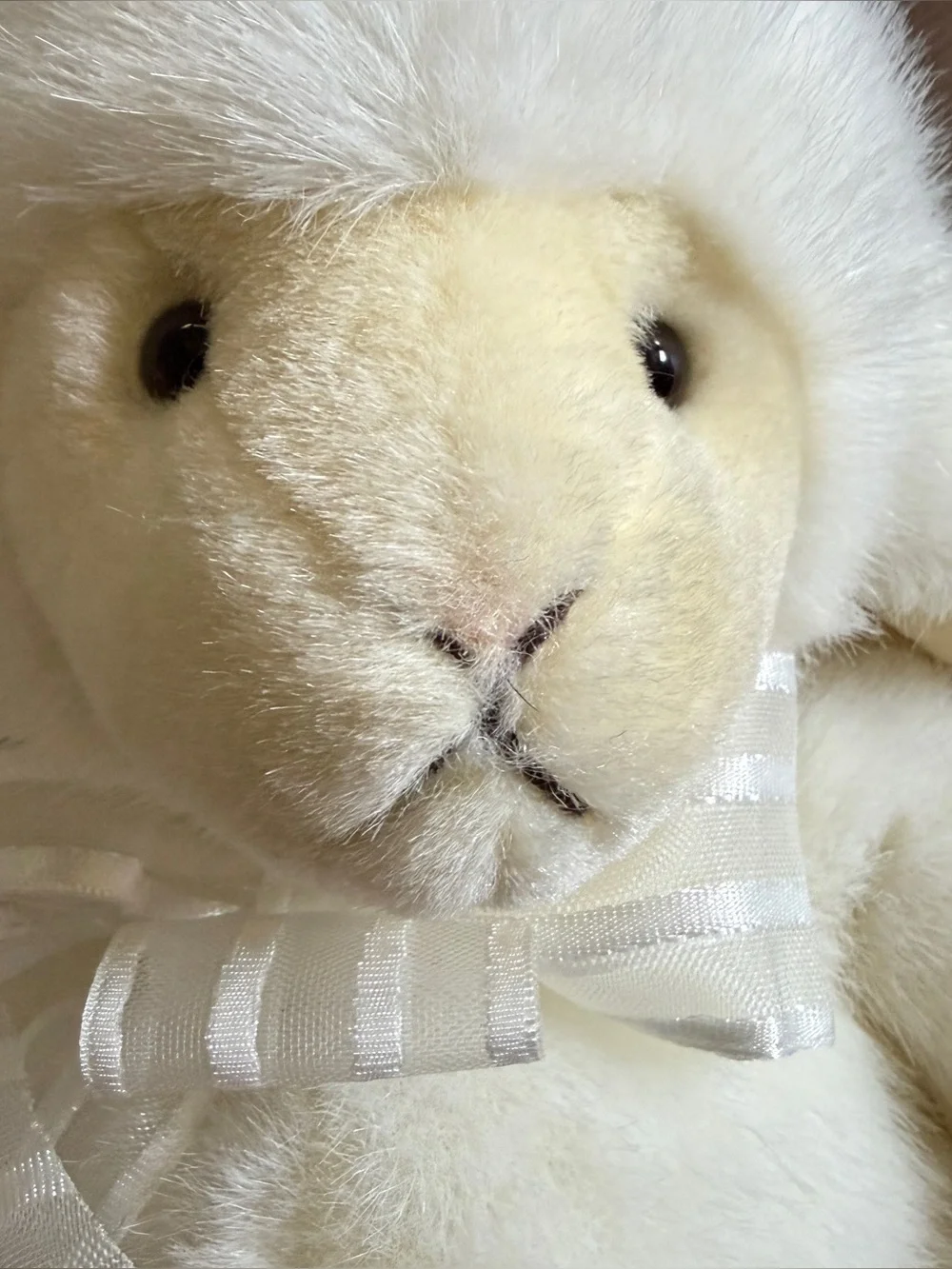 Vintage Russ Fluffles Cream Lamb Sheep 12” Bean Bag Plush Stuffed Toy